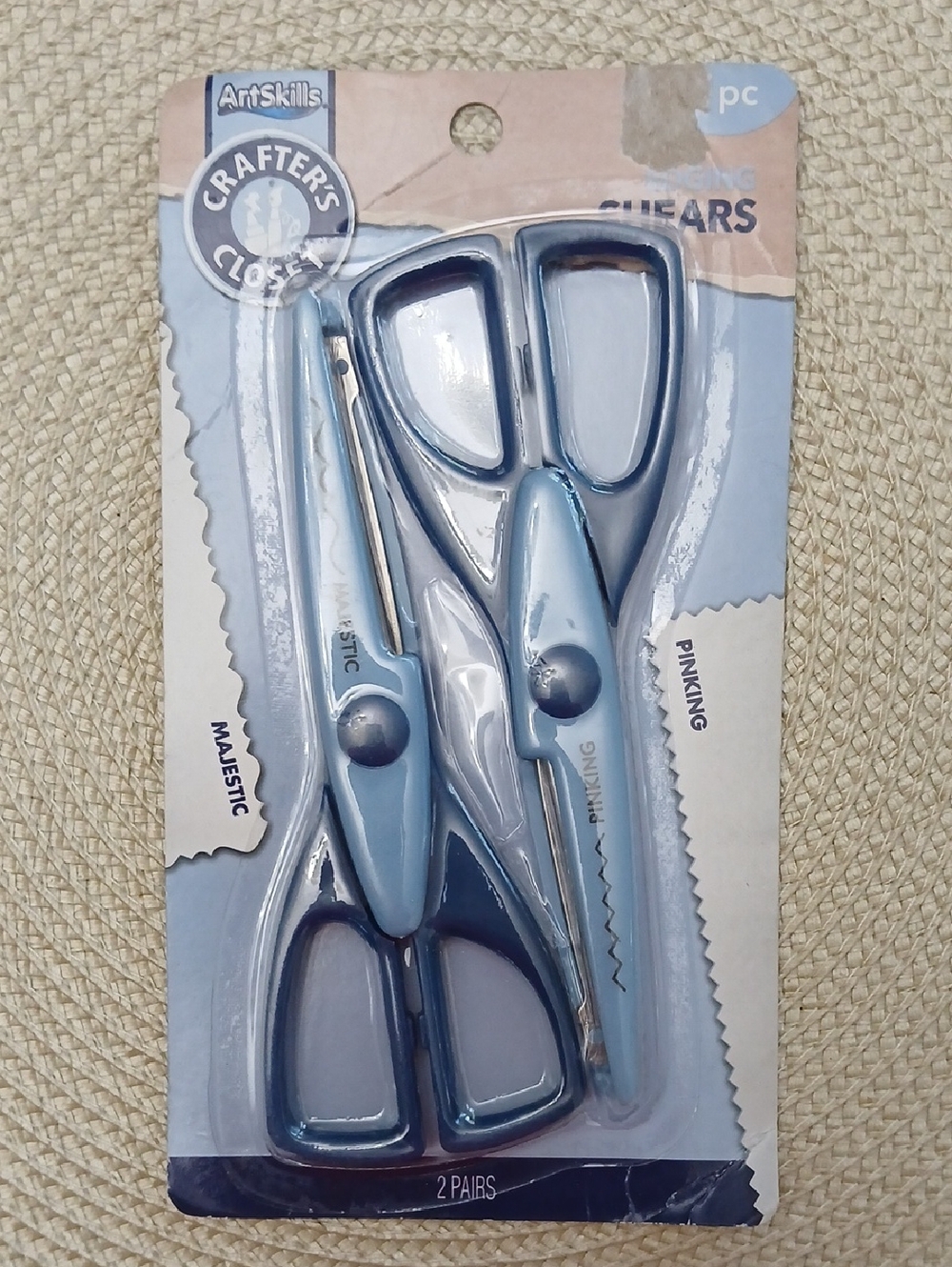 ArtSkills Crafter's Closet Blue Pinking Scissors Set